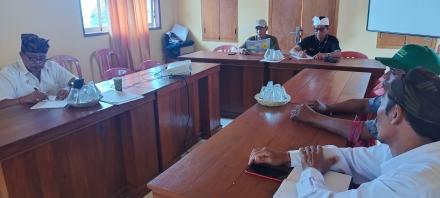 Rapat pertanggung jawaban  kelompok  ikan mina padi desa bengkel